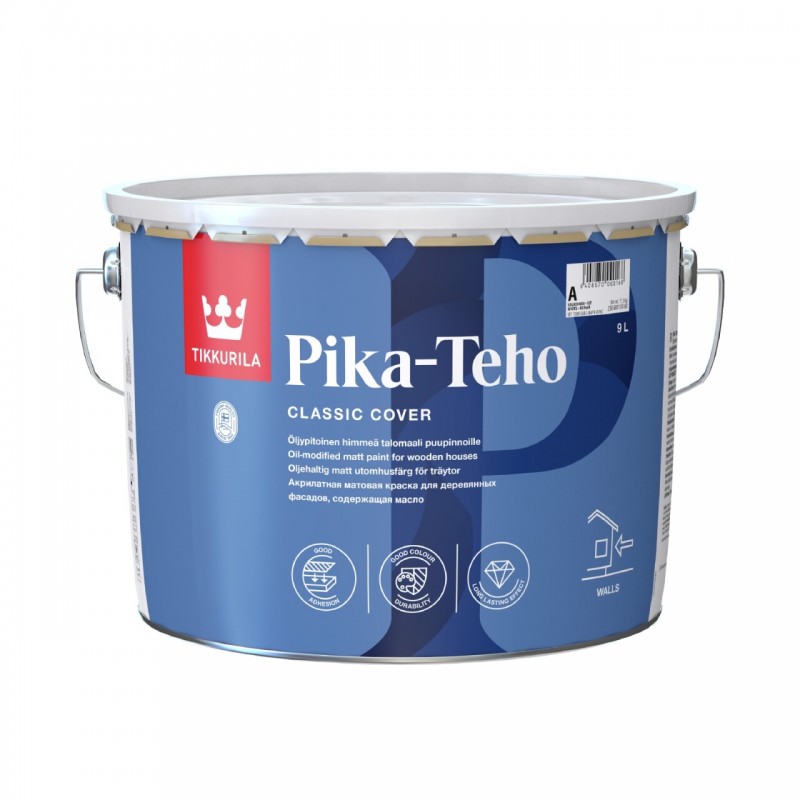 Акрилатная краска, содержащая масло для домов Tikkurila Pika-Teho, 18л