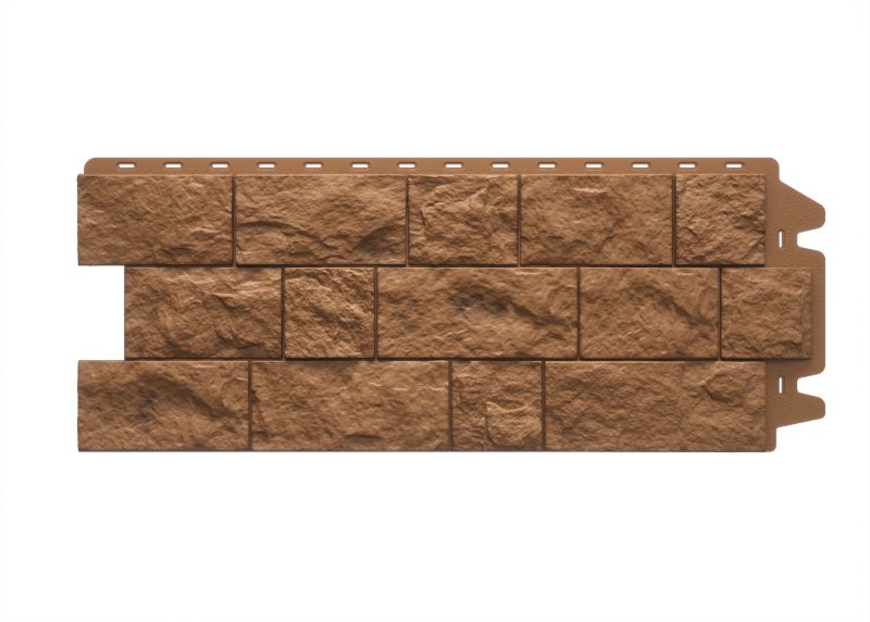 Фасадная панель Döcke FELS скальный тесаный камень, терракотовый