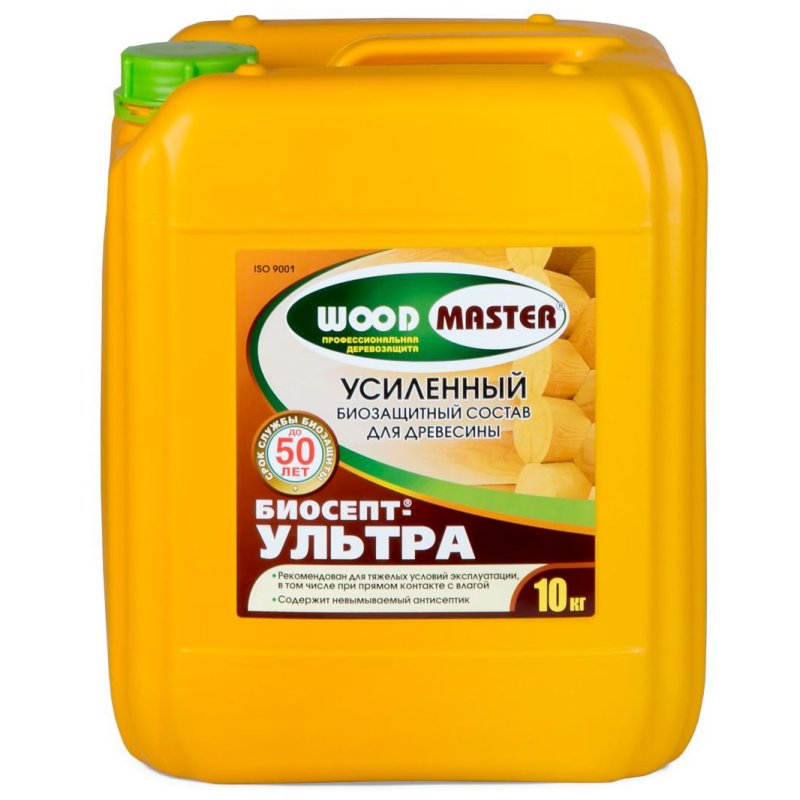 WOODMASTER Биосепт Ультра, 10 кг- антисептический состав для древесины